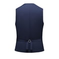 thumbnail image 2 of Mens Basic Business Waist Coat Casual Sleeveless Work Blazer Formal Suit Vest for Prom Wedding, 2 of 4