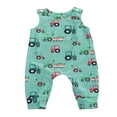 thumbnail image 1 of Infant Baby Cartoon Patterns Jumpsuit  Cute Style Sleeveless  Neck Printing Romper, 1 of 5
