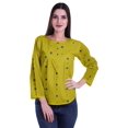 thumbnail image 2 of Moomaya Tunique d'Été Décontractée pour Femmes à Manches Longues avec Boutons Imprimés et Col Rond, 2 of 5