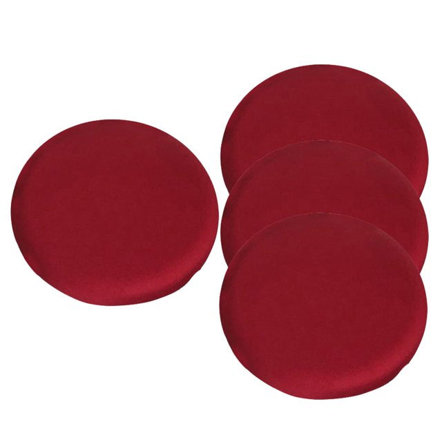 GROWTH TANK Bar Stool Covers Round Washable Protector Stool Slipcover for 12-18 inch Chair red