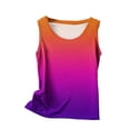 thumbnail image 4 of Dealovy Camisoles Grande Taille pour Femmes Sans Manches à Col Rond Haut Basique Blouses Habillées à Dégradé de Couleurs, 4 of 4