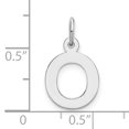 thumbnail image 2 of Initiale de Petit Bloc en Or Blanc 14K, 2 of 2