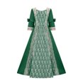 thumbnail image 1 of EGNMCR Robes de Soirée pour Femmes, Robes Formelles pour Femmes, Costume de Performance de Soirée pour Femmes Grande Taille COS Robe de Costume Évasée à Manches Longues Unie à Col Rond Longues Robes Robe pour Femmes, 1 of 4