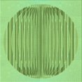 thumbnail image 1 of Ahgly Company Machine Washable Indoor Square Transitional Green Apple Green Area Rugs, 6' Square, 1 of 7