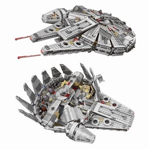 In Stock Falcon Spaceship Bricks Block Toy for Boys Gift for Kids Millennium Model Building Kits for Constructor Legoing 75105,Millennium Falcon