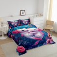 thumbnail image 3 of Erosebridal 3D Axolotl Comforter Sets Queen Size, Girls Room Decorative, Pink 3 Pieces, 3 of 6