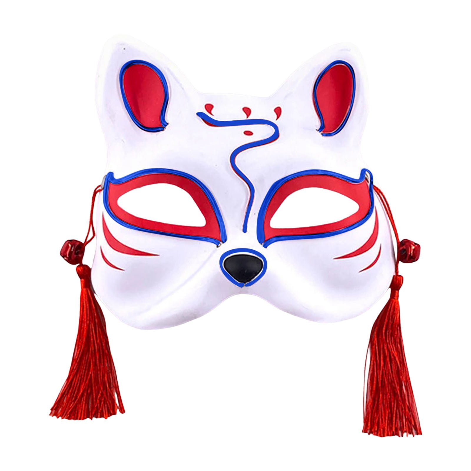 TIELUTT Halloween Animal Party Accessory Cute Half Face Masquerade Japanese Style Halloween Party 9 Party