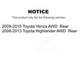 thumbnail image 2 of TMC Rear Right (Passenger Side) Suspension Strut 78-72489 for Car Toyota Venza Highlander AWD, 2 of 2
