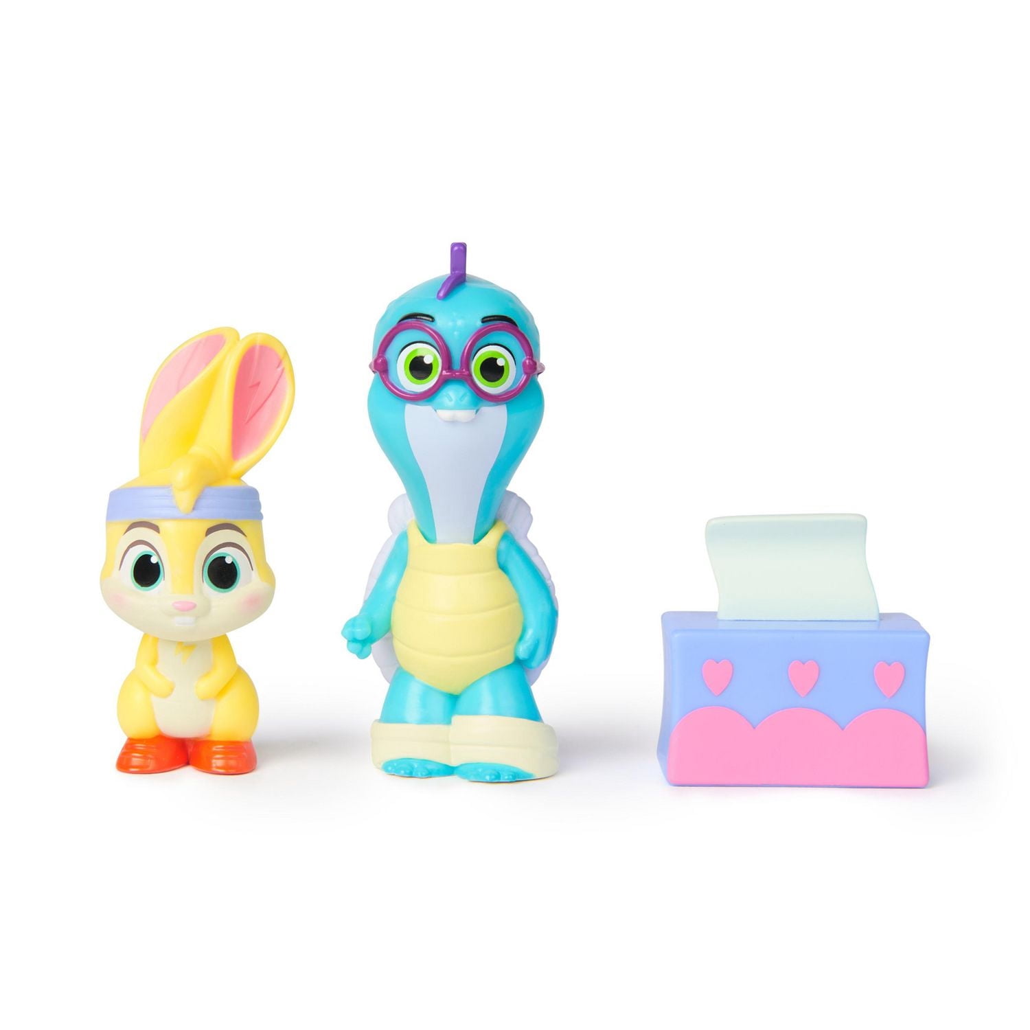 Vida la Véto, Coffret Rhume et câlinous avec figurines articulées Zigzag et Durdur et boîte de mouchoirs, jouets pour filles et garçons à partir de 3 ans