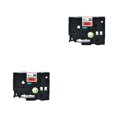 thumbnail image 4 of QualitChoice Label Printer Tape Waterproof 8 Meter Self-adhesive Shopping Mall PET Maker Ribbon Replacement for P-Touch Black on Red 2Set, 4 of 6
