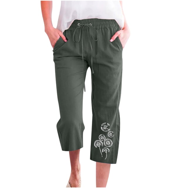 Pantalons Larges pour Femmes Mode Pantalons Décontractés Imprimés Élastiques Amples Pantalons Droits Larges avec Poche Pantalons Larges pour Femmes Pantalons Droits pour Femmes