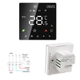 thumbnail image 2 of Riwcyla Smart Thermostat for Home Touchscreen WiFi Voice App Programmable Temperature Control IP20 Protection Auto/Manual Mode Digital Thermostat for 16A Electric Underfloor Heating Compatible with, 2 of 6