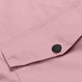 thumbnail image 4 of Pisexur Surchemise Veste Femme Veste de Pluie Unie Veste d'Extérieur Imperméable Imperméable à Capuche Coupe-Vent Chemises avec Poches Veste d'Automne Surchemises, 4 of 6