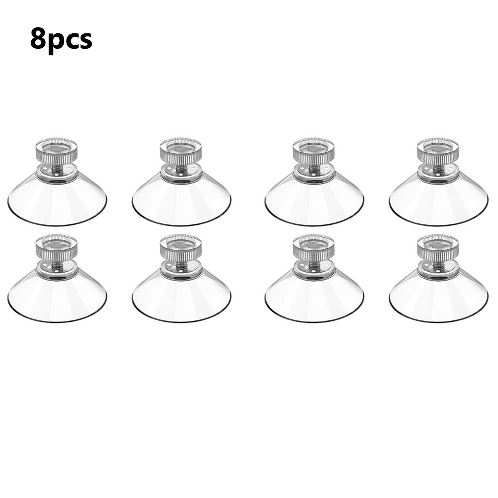 Ventouse à Vis 40mm Transparente Ventouse en Caoutchouc M4 Plastique