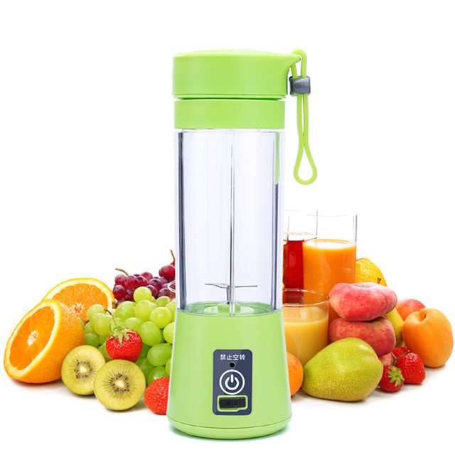 pitrice Electric Juicer Multifunctional Mini Portable USB Rechargeable Home Juice Making Cup Gift 380ml