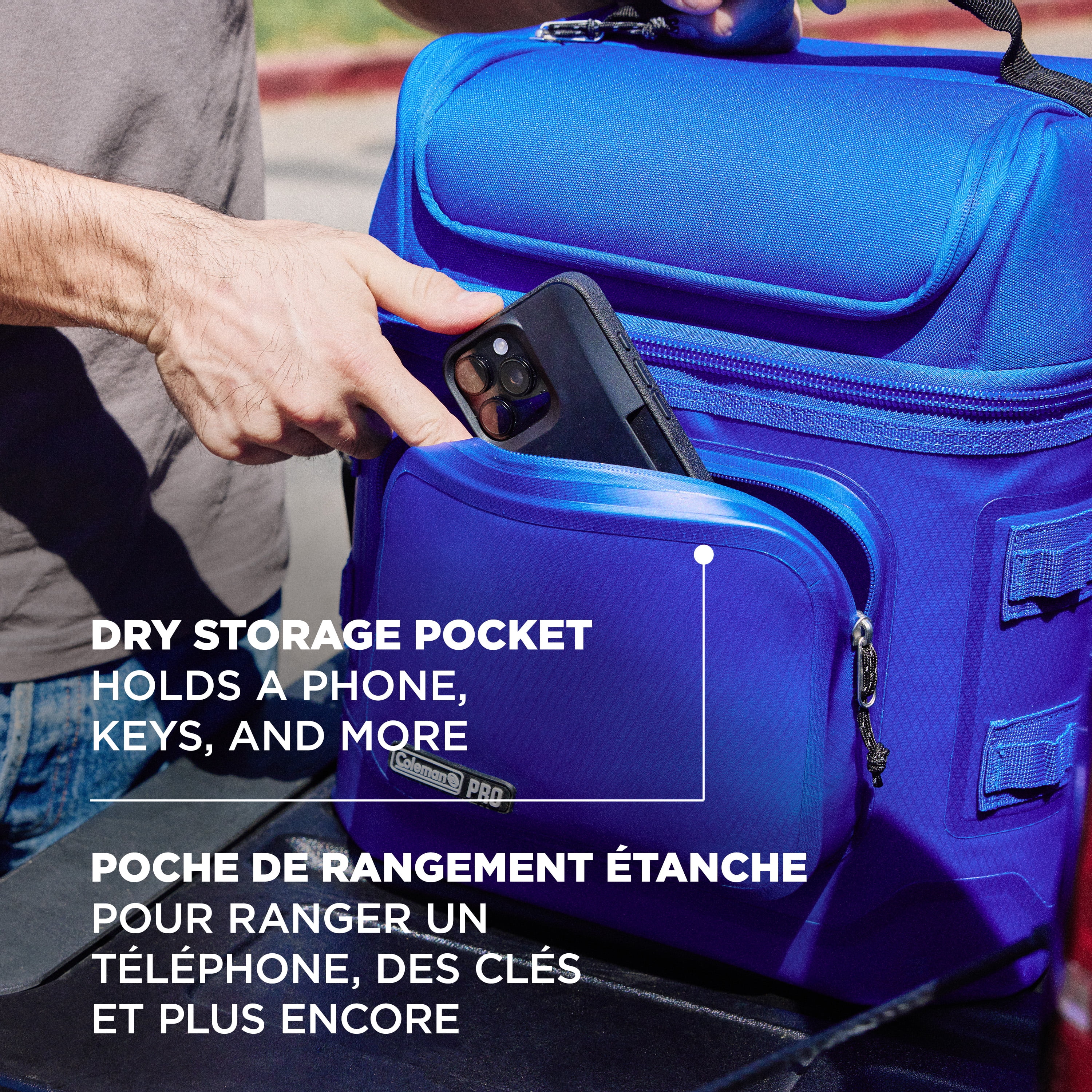 Coleman Pro 24 Can Premium Soft Cooler Lunchbox, 8.5 L (9 qt) Fully Insulated Lid & Body Stays Cold up to 35 Hours, Great for Camping, Parties, Sports, Concerts, Lunches & More