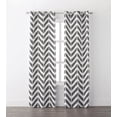 thumbnail image 1 of Mainstays Chevron Pearl Curtain Panel Pair, 1 of 3
