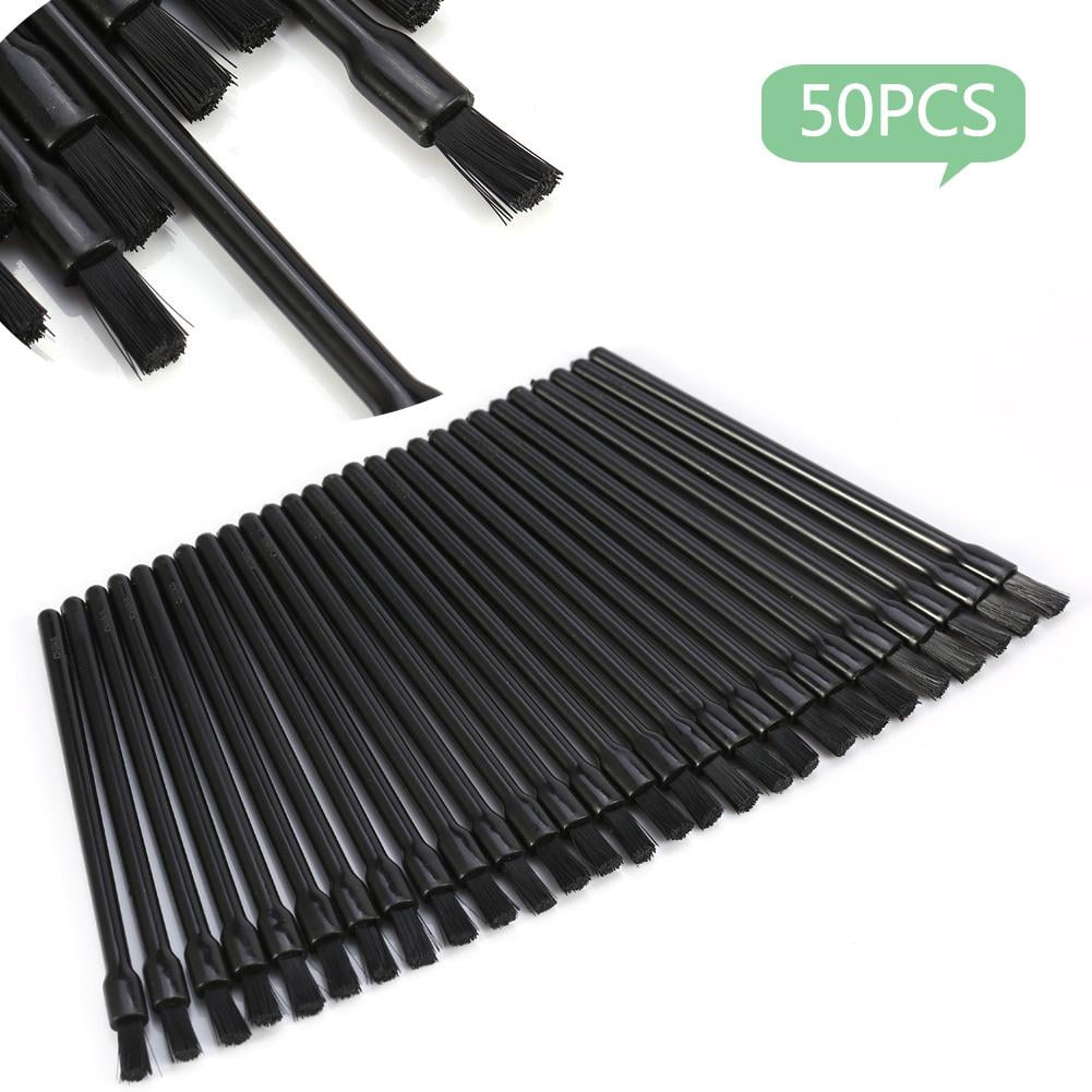 50Pcs Make Up Lipstick Brushes, Disposable Lip Brush Lipstick Gloss Wands Applicator Makeup Cosmetic Tool Black