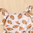 thumbnail image 4 of Toddler Baby Girl Football Season Spaghetti Strap Jumpsuit Rugby Bell Bottom Romper Overalls Flared Pants Outfit, 4 of 7
