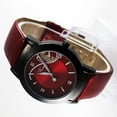thumbnail image 4 of Transemion Montre-Bracelet pour Femmes Robe Montre Horloge Montre en Cuir Filles Cristal Montre Ronde Rouge, 4 of 6