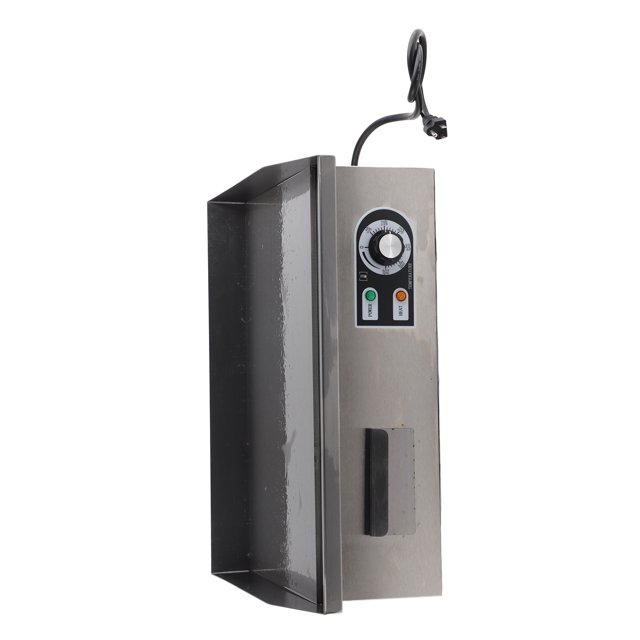 Plaque Chauffante Électrique en Acier Inoxydable, Température Réglable Antidérapante Prise US 110V 2000W Plaque Chauffante Électrique de Comptoir Résistante à la Rouille pour Supermarchés