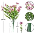 thumbnail image 3 of Pompotops 7-pronged Violet Simulation Flower Bouquet Decoration And Flower Arrangement Clearance, 3 of 8