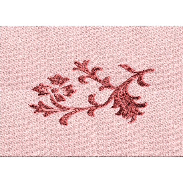 Ahgly Company Tapis d'Intérieur Rectangulaire Transitionnel Pastel Rouge Rose Lavable à la Machine, 3 Pieds x 5 Pieds