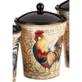 thumbnail image 3 of Certified International 23656 Gilded Rooster Canister Set (3 Piece), One Size, Multicolor, 3 of 6