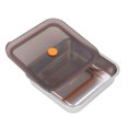 thumbnail image 3 of YUMILI Contenant de Rangement des Aliments en Acier Inoxydable, Contenants de Préparation de Repas, Boîte à Bento en Métal Scellée sous Vide pour Réfrigérateur (1200 ml), 3 of 14