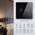 thumbnail image 3 of Wi-Fi Smart Switch Light Switch Voice Control, Remote Control, RF433, Touch Control Compatible with Alexa Google Home Schedule, Timer, Countdown No Neutral & Hub Required, 3 of 8