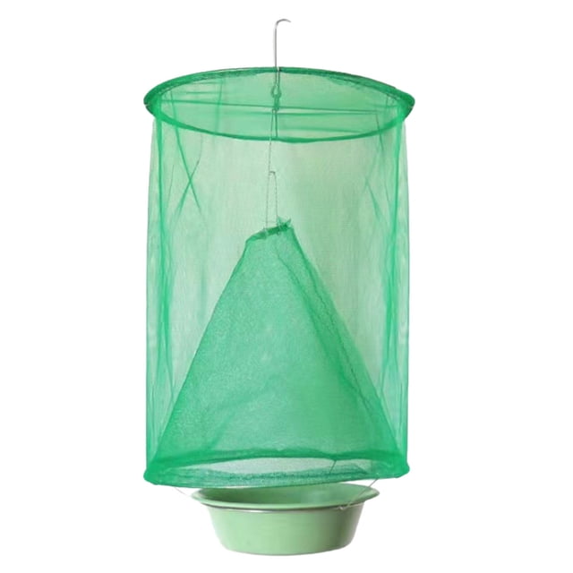 Cage Suspendue Réutilisable pour l'Extérieur, pour Usage Intérieur et Extérieur, avec Deux Styles, Crochetée et Durable, en Polyester et Construction pour Mouche