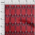 thumbnail image 1 of oneOone Georgette Viscose Fabric Chevron Ikat Print Fabric BTY 42 Inch Wide, 1 of 4