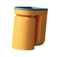 thumbnail image 1 of veasfak Toothbrush Holder with Gargle Cup, Drill Punch Toothbrush Storage Box Yellow, 1 of 9