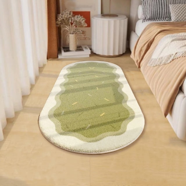 Summer Savings! Gspmoly Soft Bedroom Rugs Shaggys Rugs for Bedroom Oval Rugs Room Small Carpet Living Room Runner Rug Non Slip Decor 16X48In Summer Savings