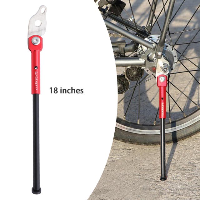 Béquille pour Birdy Pliable Béquille en Alliage d'Aluminium Support Simple Accessoires de Sol Fixe - Rouge 18 Po