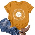 thumbnail image 1 of T-shirts Graphiques pour Femmes, Mode Femmes Nouveau Style T-Shirts à Imprimé Floral Amples à Manches Courtes Col Ras du Cou Blouses d'Été Décontractées Hauts pour Dames, 1 of 6