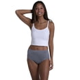 thumbnail image 3 of Fruit Of The Loom Womens Microfiber Brief Panty 6 Pack, 10, Assorted, 3 of 9