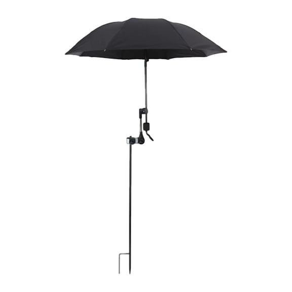 jinwen Parasol de Plante Multiusage Chaise de Plage Parasol de Soleil Bloque la Lumière du Soleil pour Patio Noir