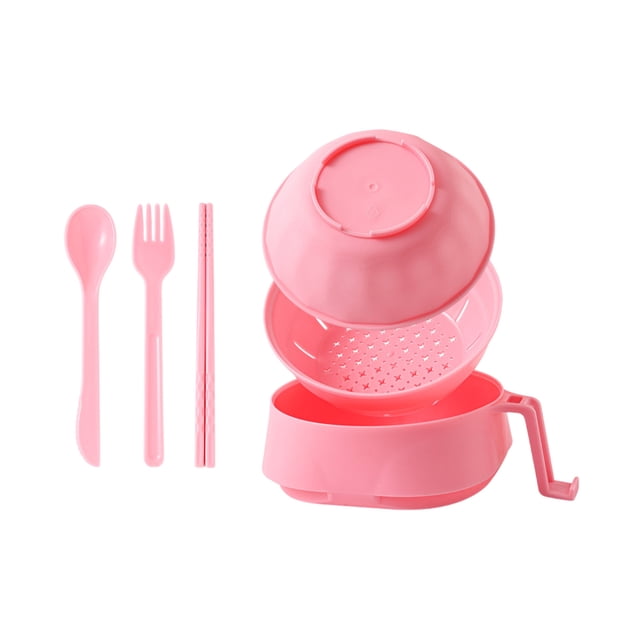 Yhmxh Microwave Ramen Bowl With Strainer Microwave Ramen Bowl 6-piece Set Ramen Microwave Bowl With Lid And Handle Dishwasher Safe Portable Ramen Bowl Cooker Kitchen Essentials Home and Kitchen