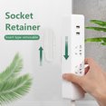 thumbnail image 1 of Power Outlet Holder Traceless Power Socket Holder Support; Traceless Power Socket Wall-Mounted Plastic Sticking Power Strip Support, 1pc, 1 of 8