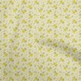 thumbnail image 1 of oneOone Polyester Spandex Yellow Fabric Florals Craft Projects Decor Fabric Printed By The Yard 56 Inch Wide, 1 of 4