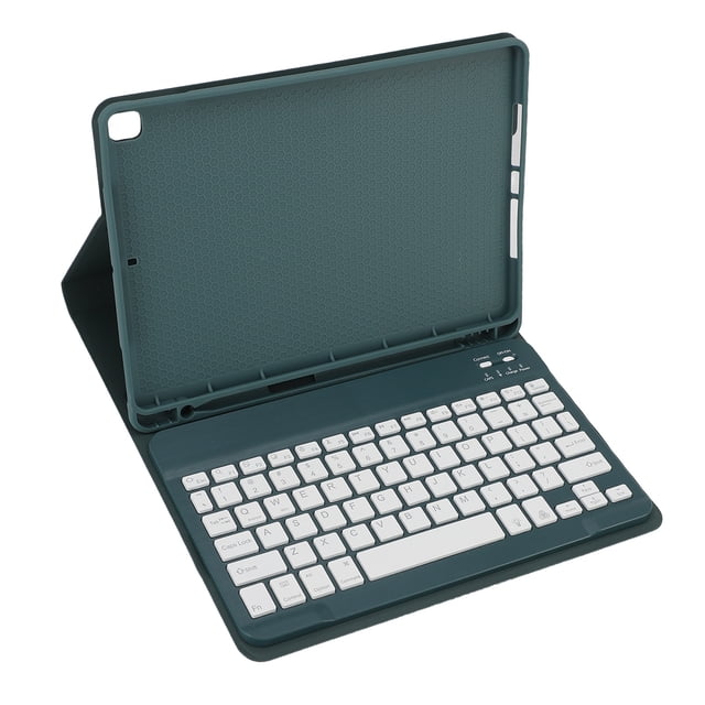 Tablet Wireless Keyboard, Ergonomic Tablet Keyboard Case 7 Color Backlit for Work Study Roseate,Green,Blue