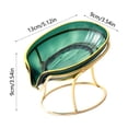 thumbnail image 3 of Btomtd Boîte à Savon Simple Transparente Étagère à Lrons Porte-Savon Ménager, Vert, 3 of 6
