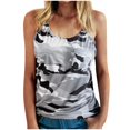 thumbnail image 1 of Mode Été Femmes T-Shirt Sans Manches Camouflage Ample, 1 of 3