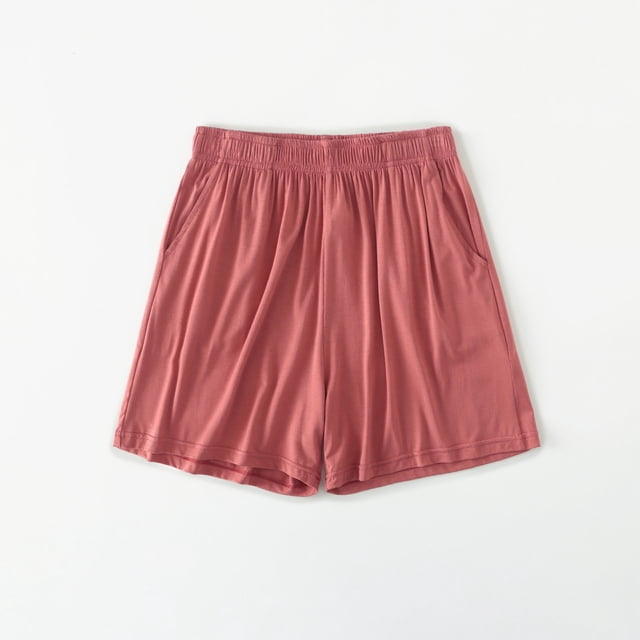 AherBiu Womens Summer Shorts Loose Fitting Elastic Waisted Comft Soft Shorts Oversized Sleeping Home Shorts