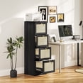 thumbnail image 2 of HOMCOM 4 Drawer File Cabinet Lockable Filing Cabinet for A4 Letter Black, 2 of 10