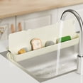 thumbnail image 4 of Sink Baffle 2-in-1 Yellow Kitchen Sink Shelf Multifunctional Countertop Drain Basket & Storage Rack for Backsplash Anti-Splash(1Pcs) Rkxzt, 4 of 9