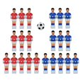 thumbnail image 1 of 22 Pieces Kicker Men Soccer Player with Ball Game Accessories, 1 of 8