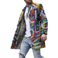 thumbnail image 1 of LUXUR Manteau Trench à Col à Revers pour Homme Caban de Bureau Vacances Rouge Jaune 3TG, 1 of 2