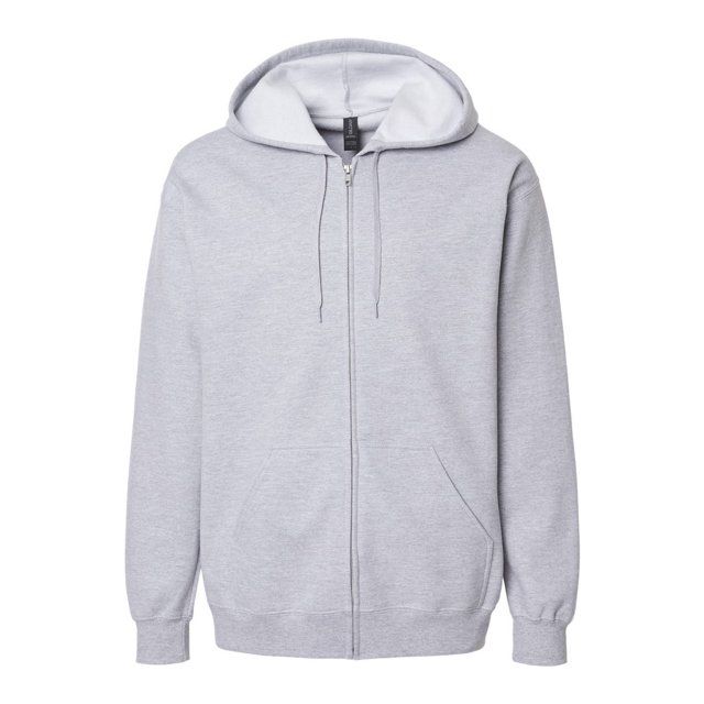 Gildan Mens Softstyle Fleece Midweight Full Zip Hoodie